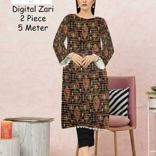 brand namw Kayseria Digital zari 2 pc5 meterVol#108