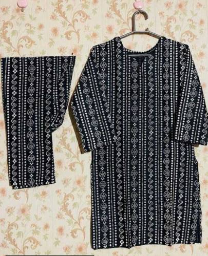 Women Stitched Suit Linen, 2 pcs 