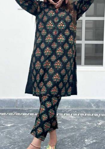 Women Stitched Suit Linen, 2 pcs 