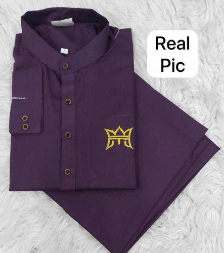 *Product Name*: 2 Pcs Men's Stitched Wash And Wear Plain Suit*Product 