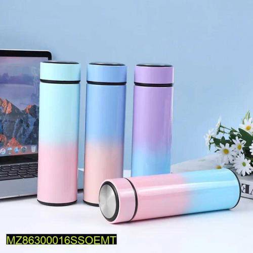 thermos gradiant water bottle temperature display vacuum flasks 500ml