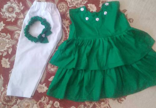 14 august baby girl dress fabric bareeza pure lown best quality fabric