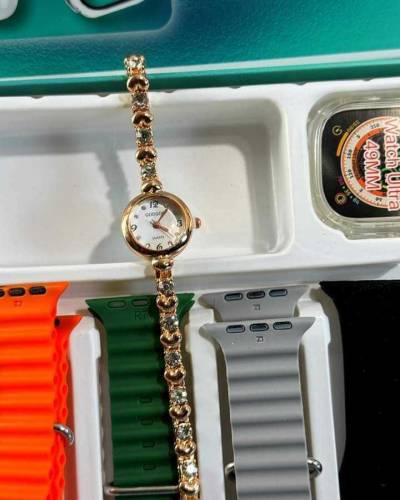 Best Quality P8 Ultra Series Men and Women Smart Watch with Ear Birds 