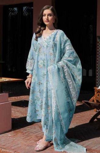Baroque Digital Printed Swiss Lawn Calcitonin 
