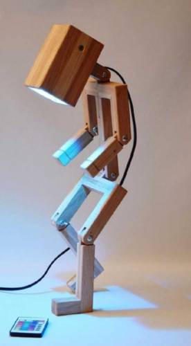 wooden study lamp 