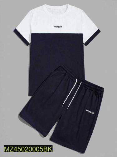 2 PC's men's jersey plain track suit with shoes