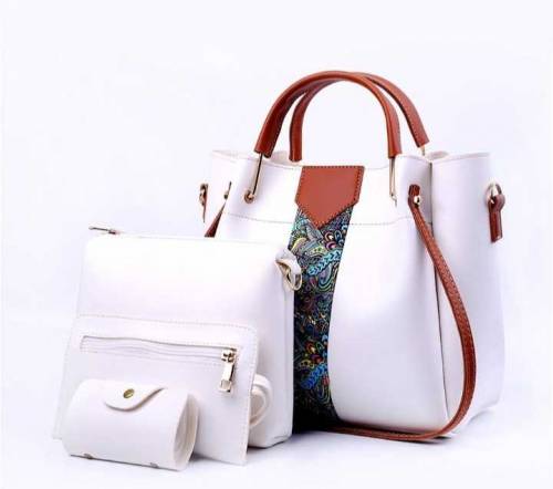4 Pcs Women's Royal PU Leather Shoulder Bag