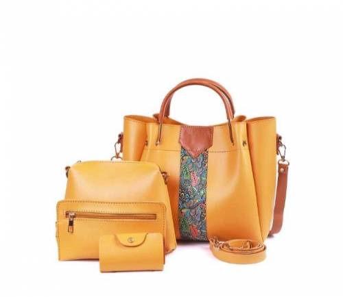4 Pcs Women's Royal PU Leather Shoulder Bag