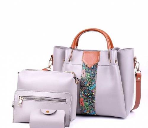 4 Pcs Women's Royal PU Leather Shoulder Bag
