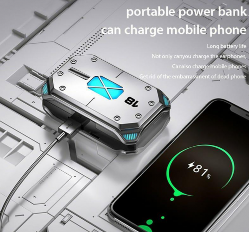 M41 TWS Bluetooth  5.3 Wireless  Gaming Headset,Power bank 