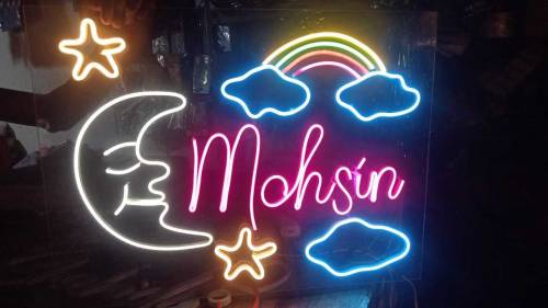 Customized NEON Sign Board- Name Plate - Customized Gift Neon Sign LED