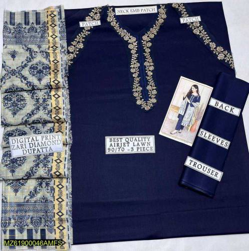 •  Fabric: Lawn•  Pattern: Embroidered•  Shirt Front - Pattern: Embroi