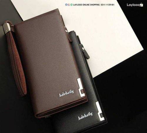 Men Leather Bifold Wallet 