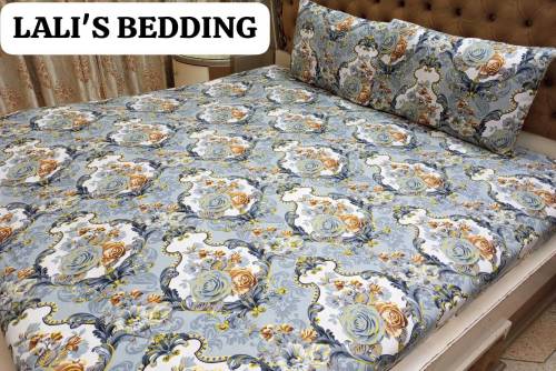 New Design crystal Cotton Satain_ 3 Pcs Bed Sheet 