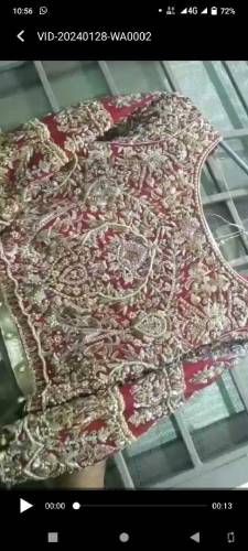 lengha nakshi tabki very decent beautiful work.use only 2 hours