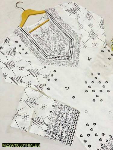 Elegant 2-pc linen suit for women! Stylish print, comfortable fit. Per