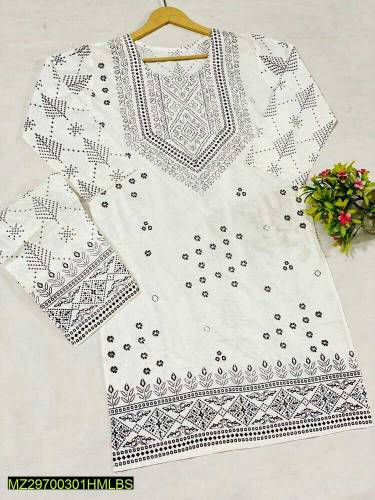 Elegant 2-pc linen suit for women! Stylish print, comfortable fit. Per