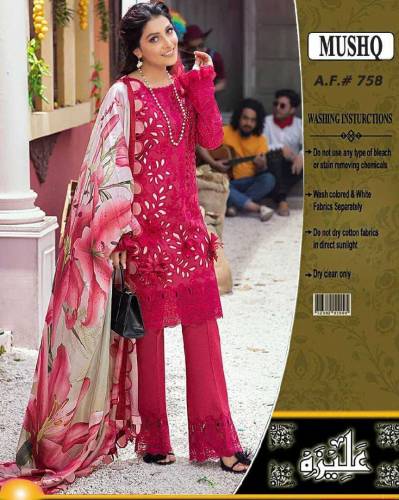 Full Embroidered Lawn chicken kari 