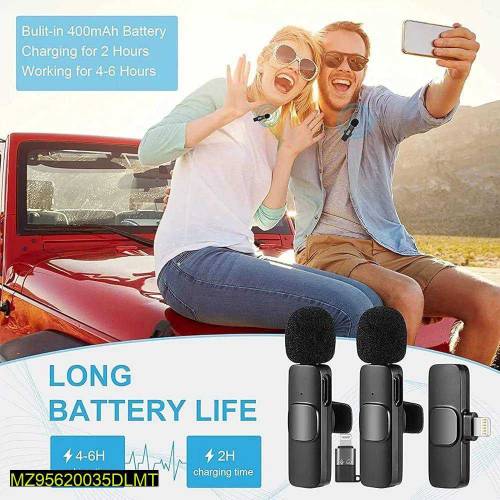 K9 mic wireless dual microphone delivery available 