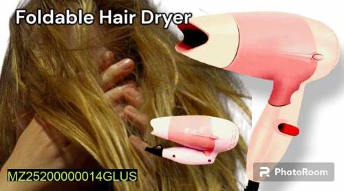 Foldable Fabulous 700w hiar dryer -pink