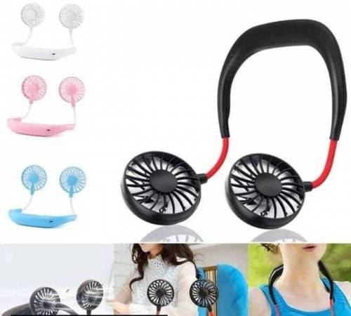 Wearable Sports Portable Rechargeable Fan