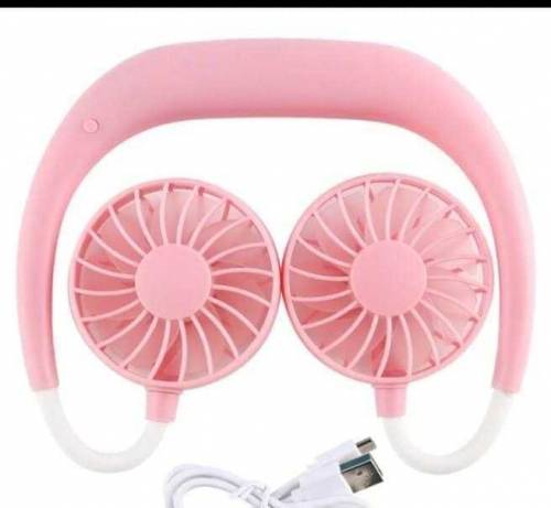 Wearable Sports Portable Rechargeable Fan