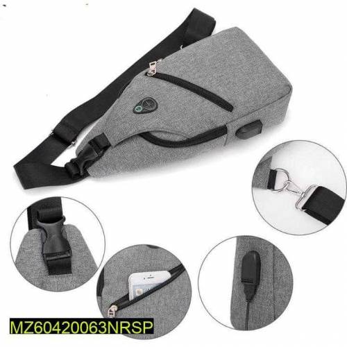 chest backpack ,Grey 