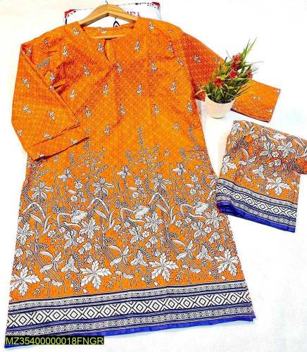 •  Fabric: Lawn•  Pattern: Printed•  Style Cut: Cut Work Style•  Size: