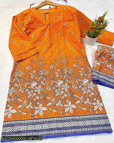 •  Fabric: Lawn•  Pattern: Printed•  Style Cut: Cut Work Style•  Size: