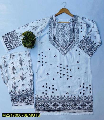 •  Fabric: Linen•  Medium Size•  Shirt: (Chest: 20 Inches, Length: 38 