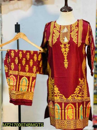 •  Fabric: Linen•  Medium Size•  Shirt: (Chest: 20 Inches, Length: 38 