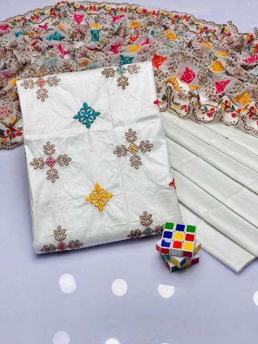 3pcs unstitched suite 