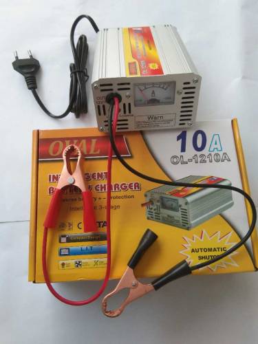 battery charger 10 ampere metal body oval company Bajaj 65 ampere batt