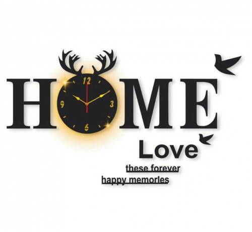 Home Design Laminated Wall Clock With Backlight