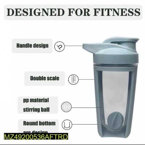 500 Ml Capacity Portable Shaker Water Bottle