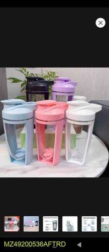 500 Ml Capacity Portable Shaker Water Bottle