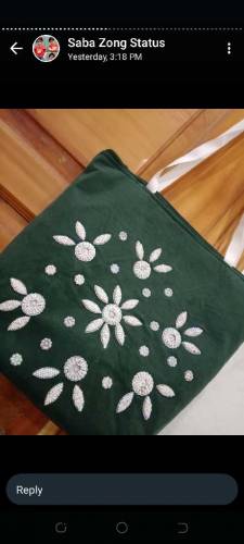 Hand Made Embroidery MOTi Purse