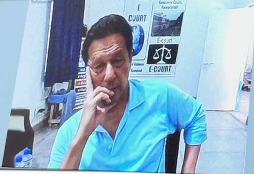 Imrankhan blue shirt 