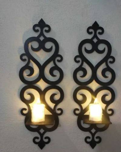 Beautiful wooden candle stand 
