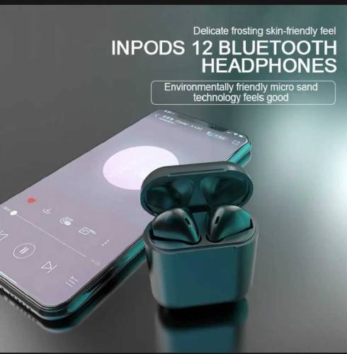 inpods 12 black airpods Bluetooth earbuds with touch 