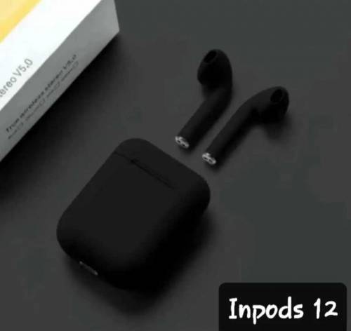 inpods 12 black airpods Bluetooth earbuds with touch 