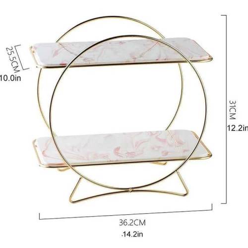 2-Tiers Cosmetics Organizer T Round Holder Latest Design