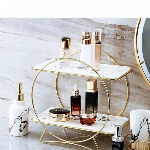 2-Tiers Cosmetics Organizer T Round Holder Latest Design