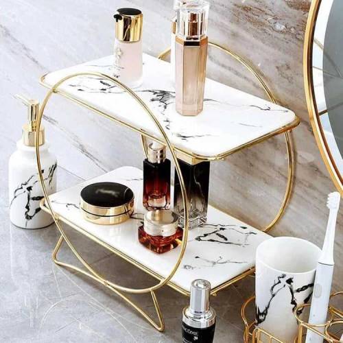 2-Tiers Cosmetics Organizer T Round Holder Latest Design