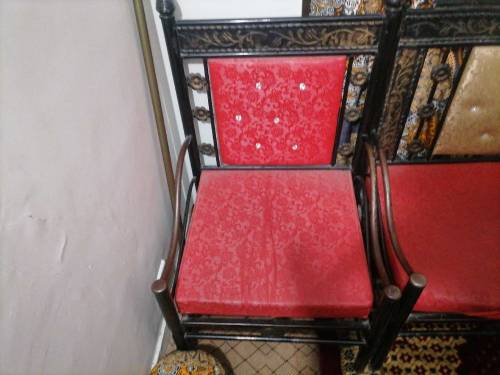 5 set of steel sofa..