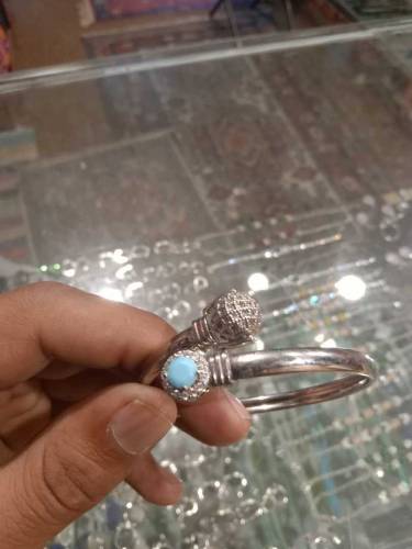silver rhodium plated brass bangels 