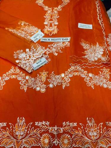 lawn fancy embroidery suits 