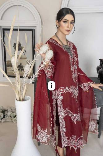 lawn fancy embroidery suits 