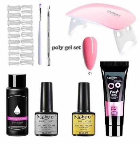 poly gel nail set