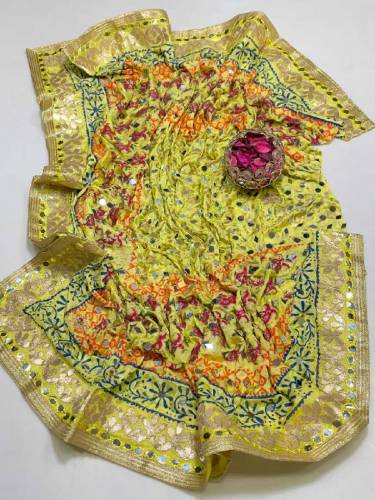 heavy mirror work shawl 
